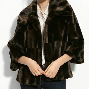 Tahari Faux Fur Coat